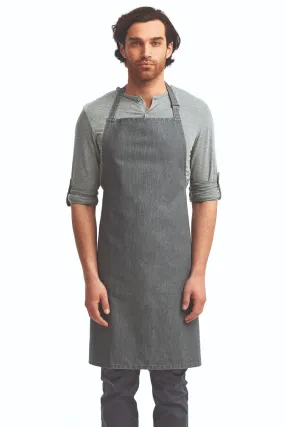 Grey Denim Sustainable Bib Apron (No Pockets)