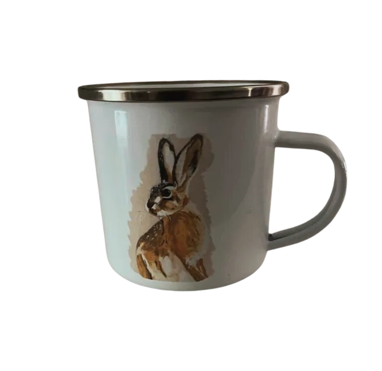 Hector the Hare Enamel Mug