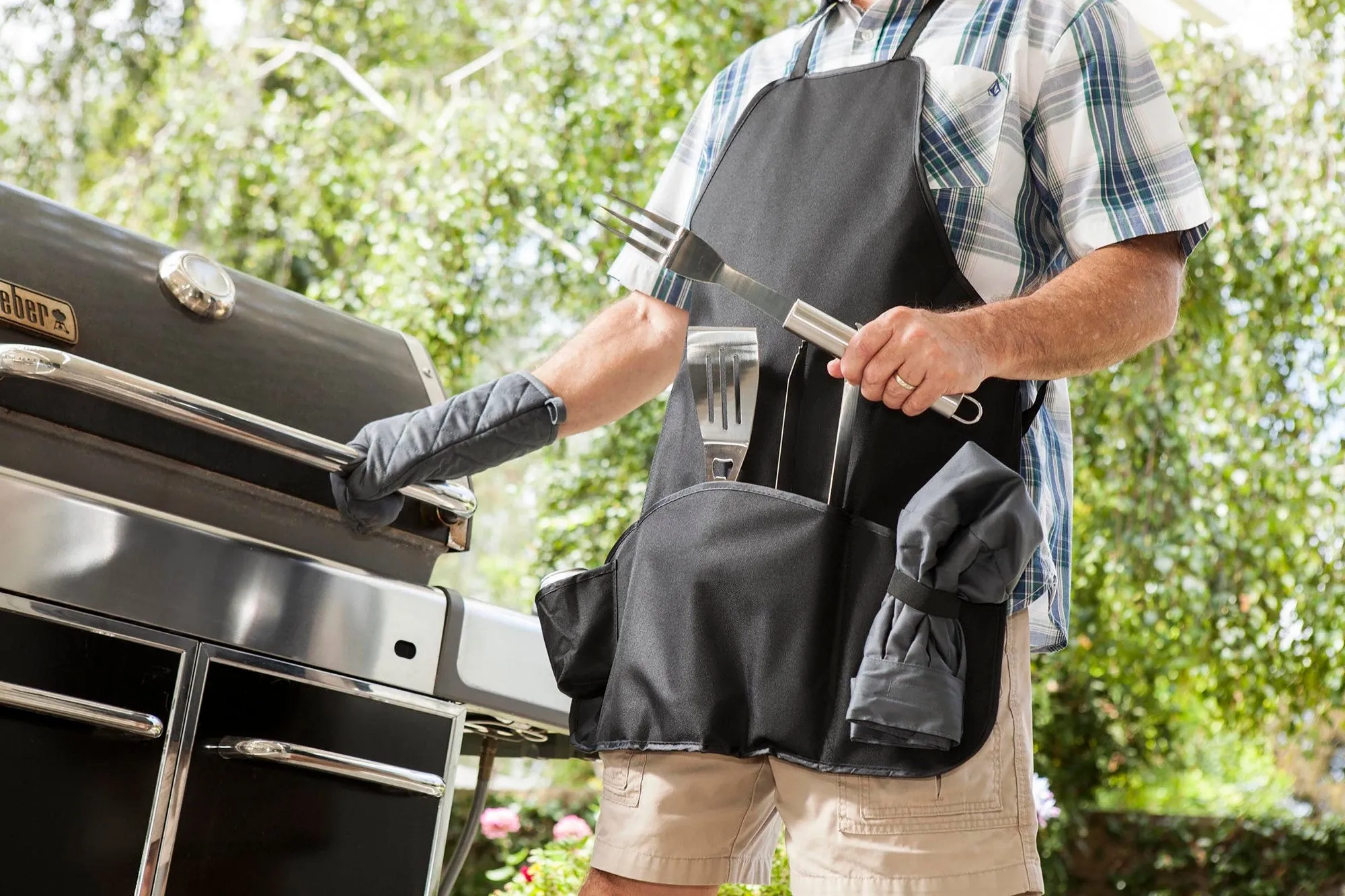 Houston Astros - BBQ Apron Tote Pro Grill Set