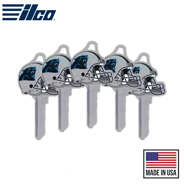 Ilco - NFL TeamKeys - Helmet Edition - Key Blank - Carolina Panthers - KW1 (5 Pack)