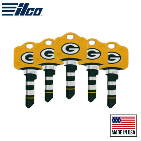 Ilco - NFL TeamKeys - Key Blank - Green Bay Packers - SC1 (5 Pack)