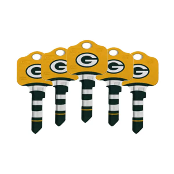 Ilco - NFL TeamKeys - Key Blank - Green Bay Packers - SC1 (5 Pack)