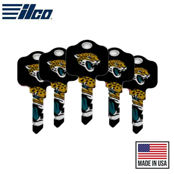 Ilco - NFL TeamKeys - Key Blank - Jacksonville Jaguars  - KW1 (5 Pack)