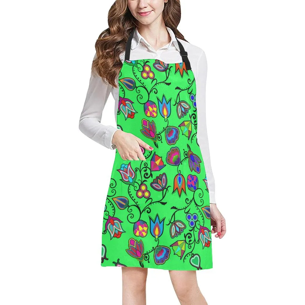 Indigenous Paisley Green Apron