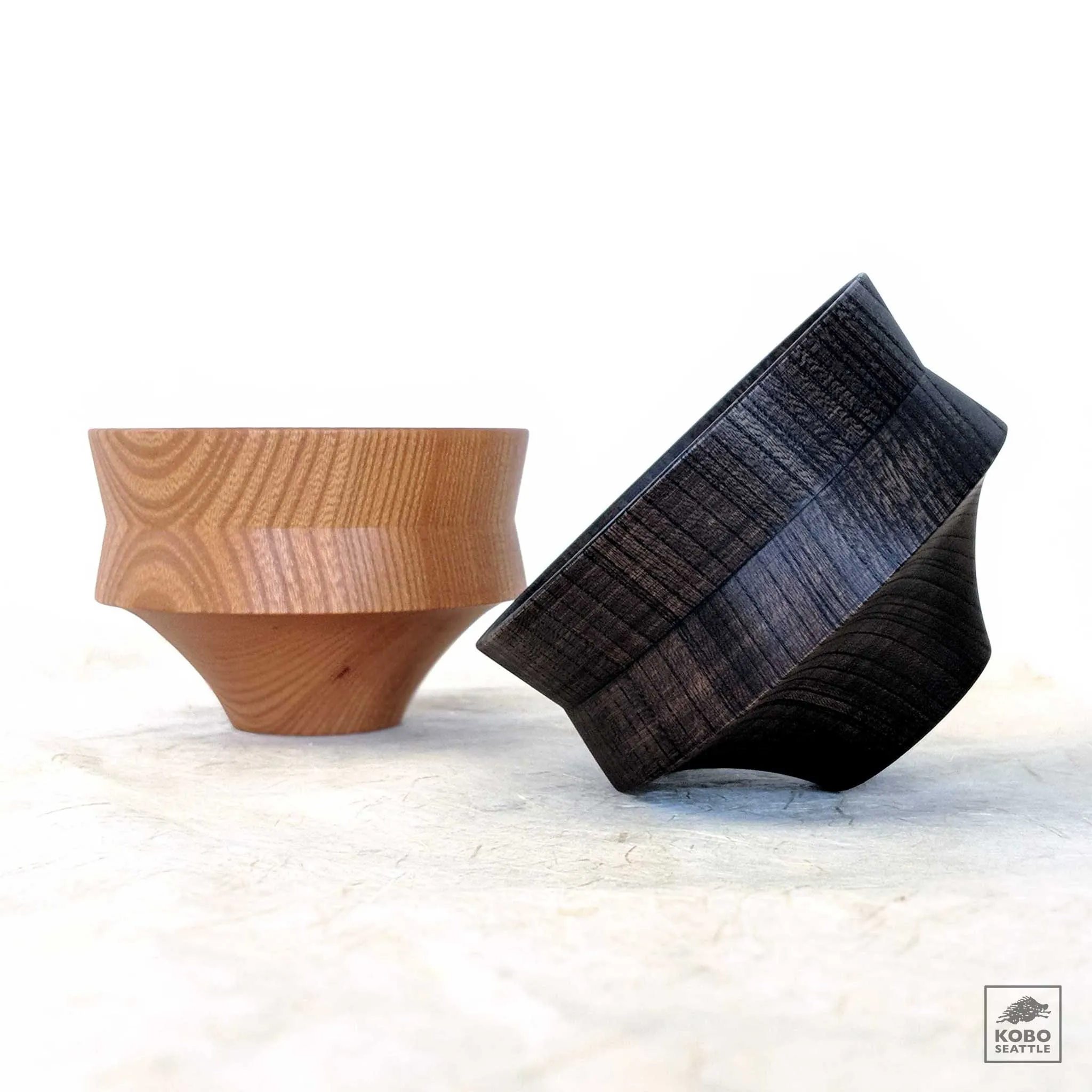 Japanese Elm Bowl - Kine Natural & Black