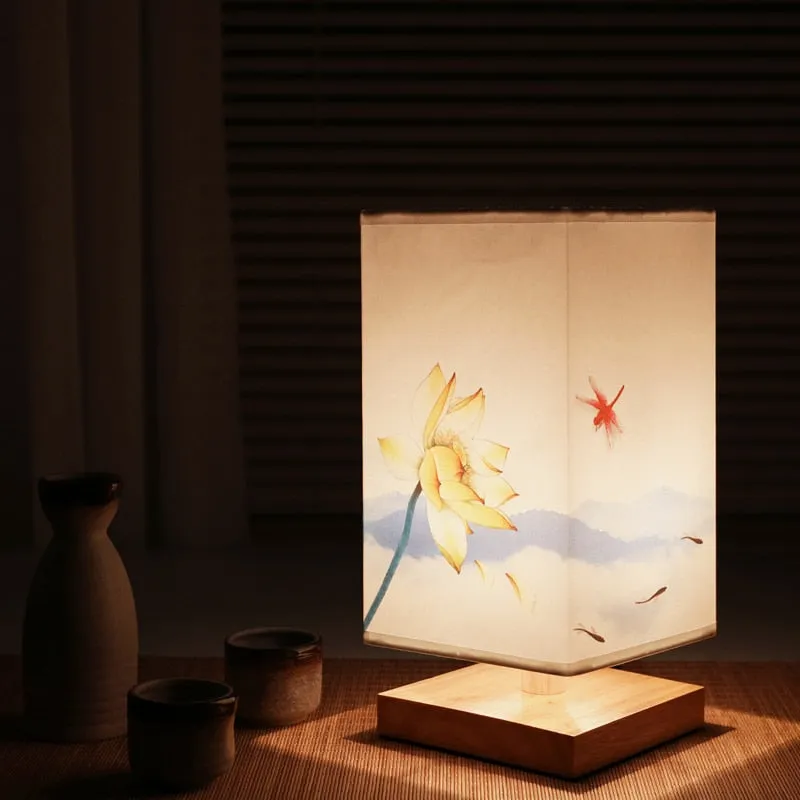 Japanese Square Style Wooden Lanterns