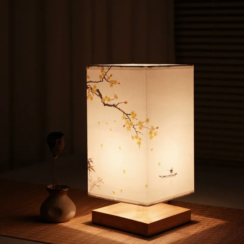 Japanese Square Style Wooden Lanterns