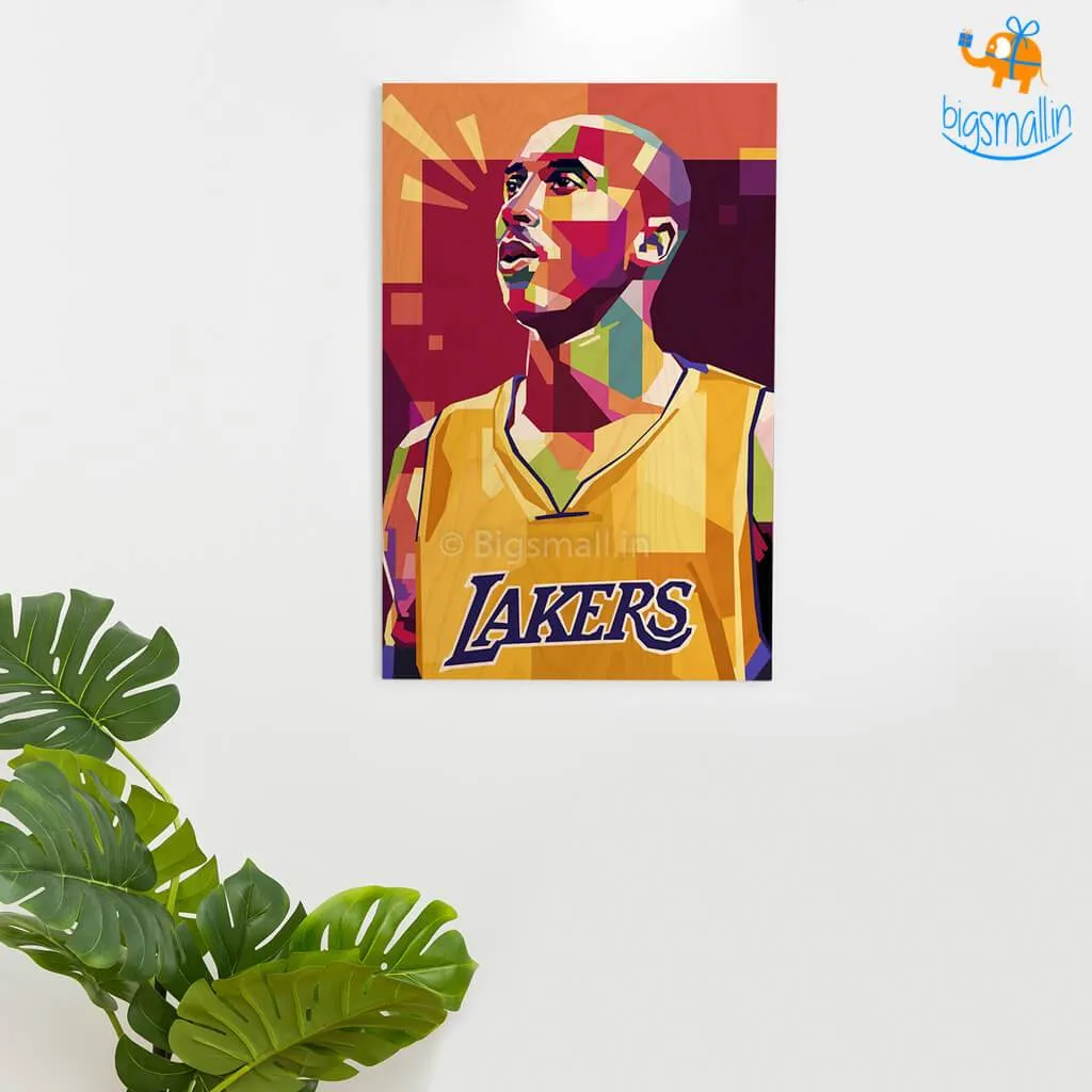 Kobe Bryant Printed Wooden Frame