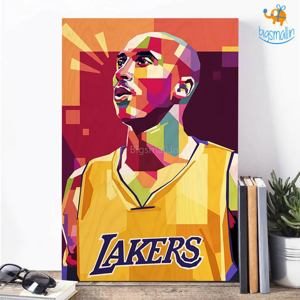 Kobe Bryant Printed Wooden Frame