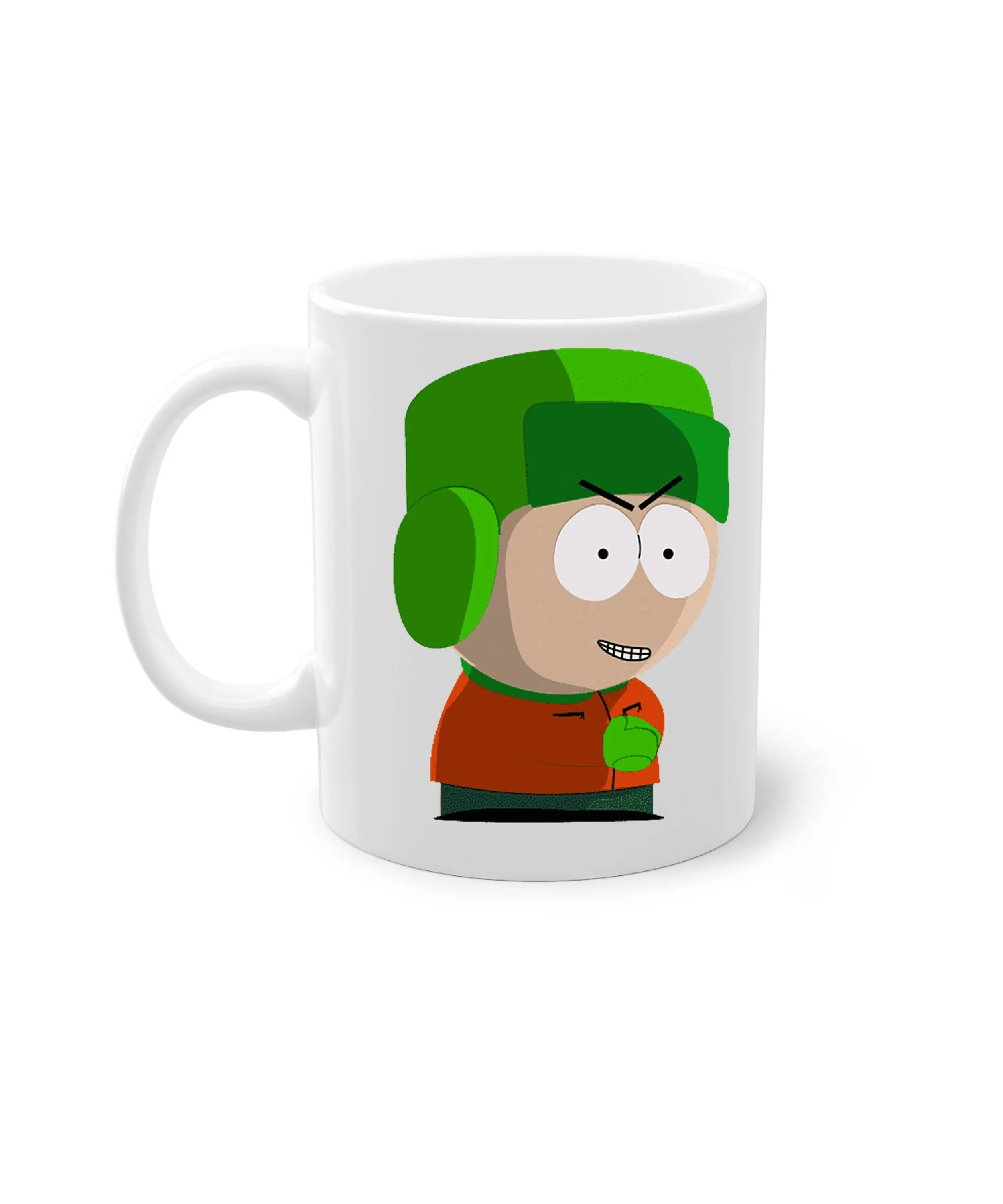 kyle brofloski ,handmade southpark mug,southpark gifts,kyle brofloski  mug,90s coffee mug,ceramic mug gifts