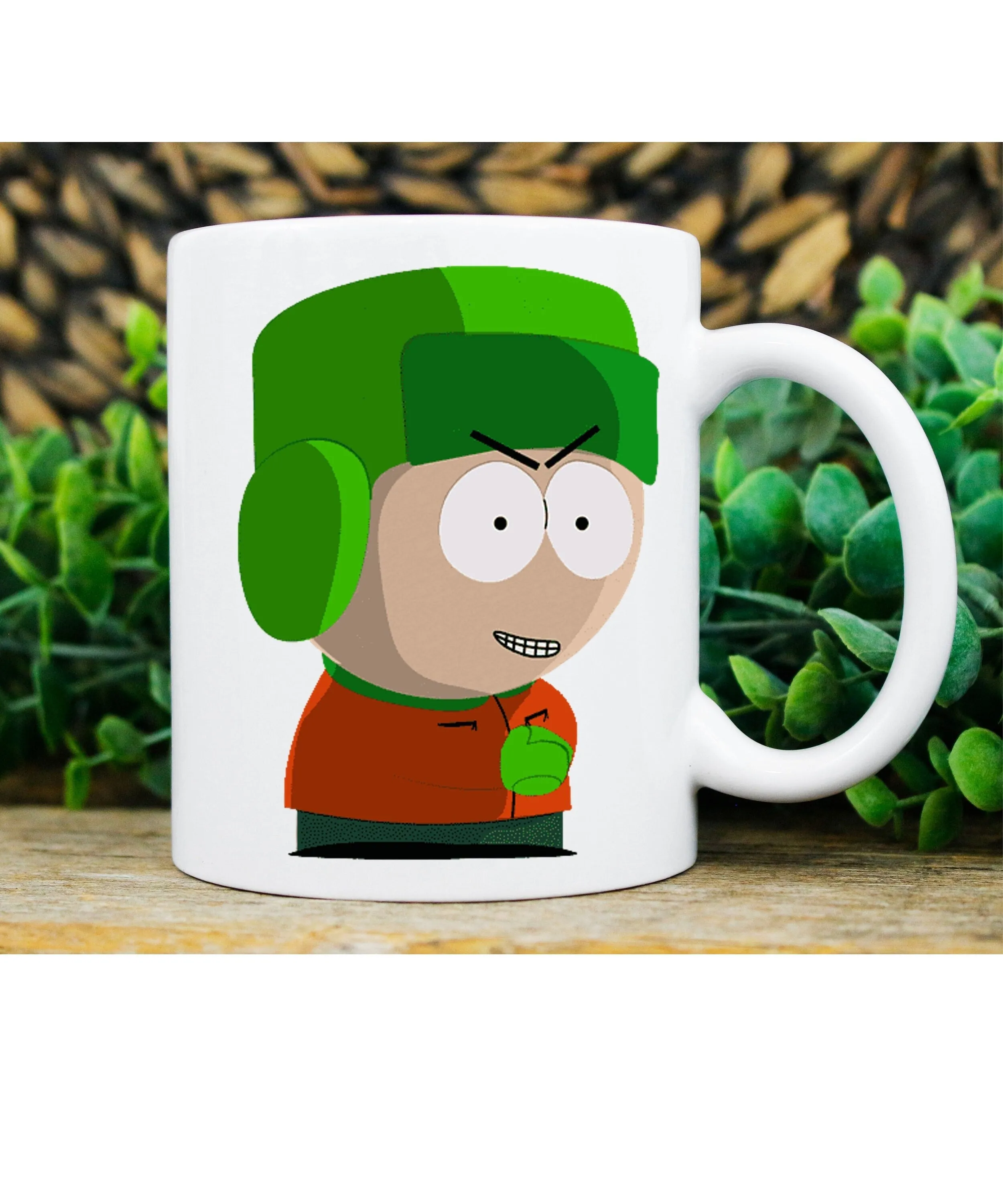 kyle brofloski ,handmade southpark mug,southpark gifts,kyle brofloski  mug,90s coffee mug,ceramic mug gifts