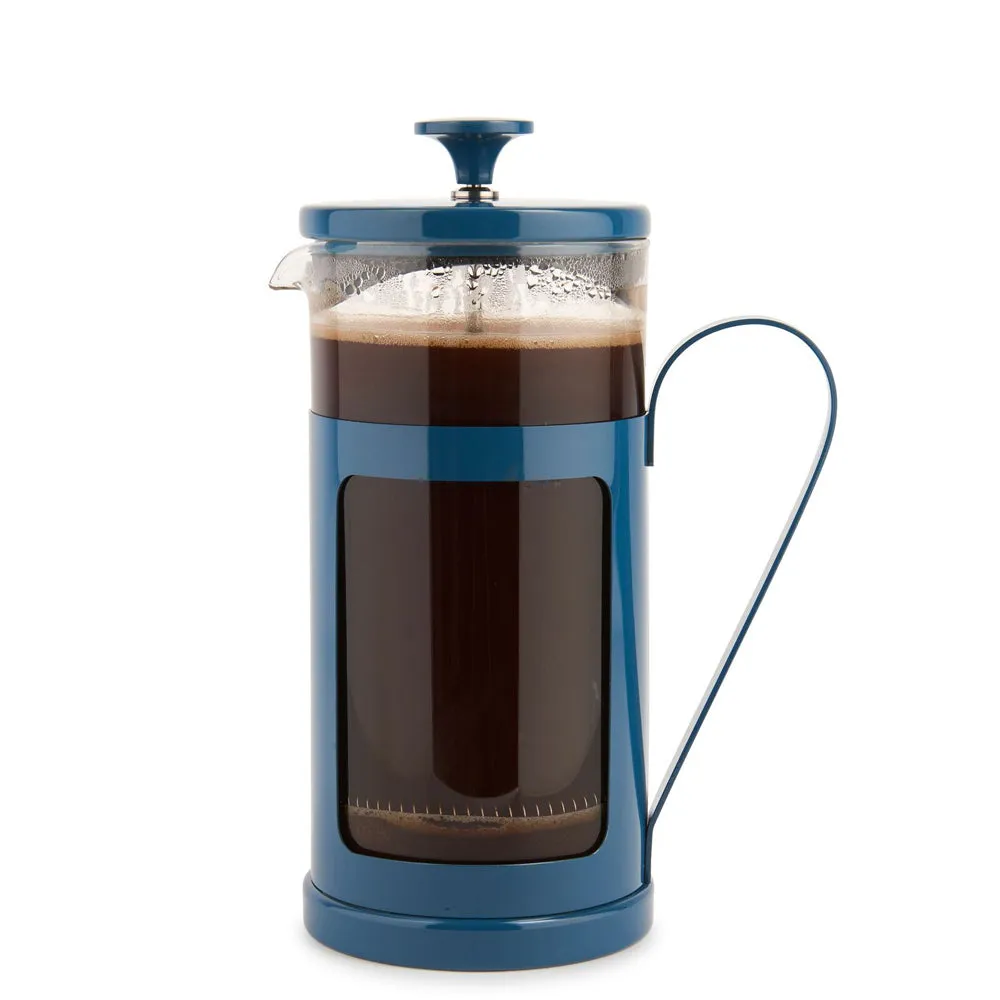 La Cafetiere Monaco 8-Cup 1L Stainless Steel Glass French Press (Navy)