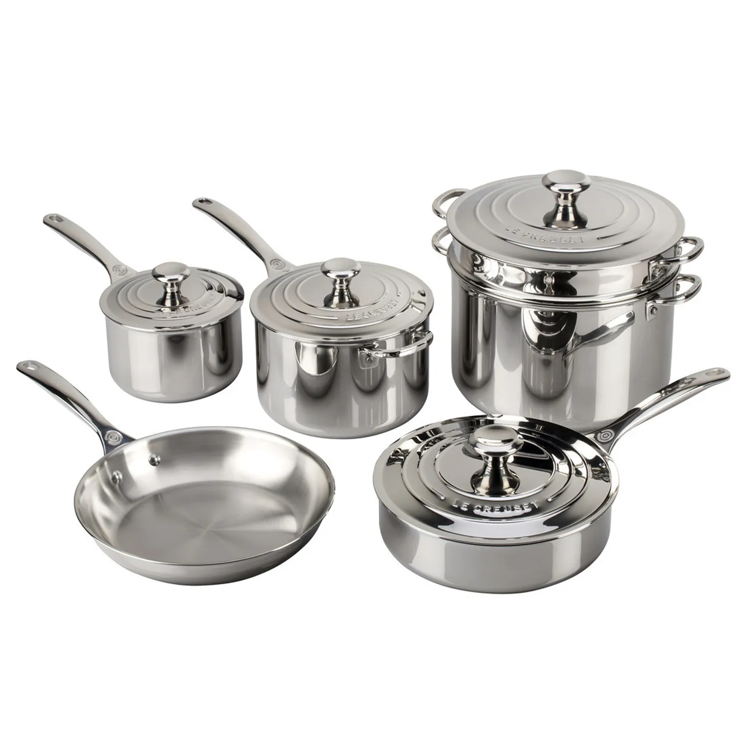 Le Creuset 10-Piece Stainless Steel Set