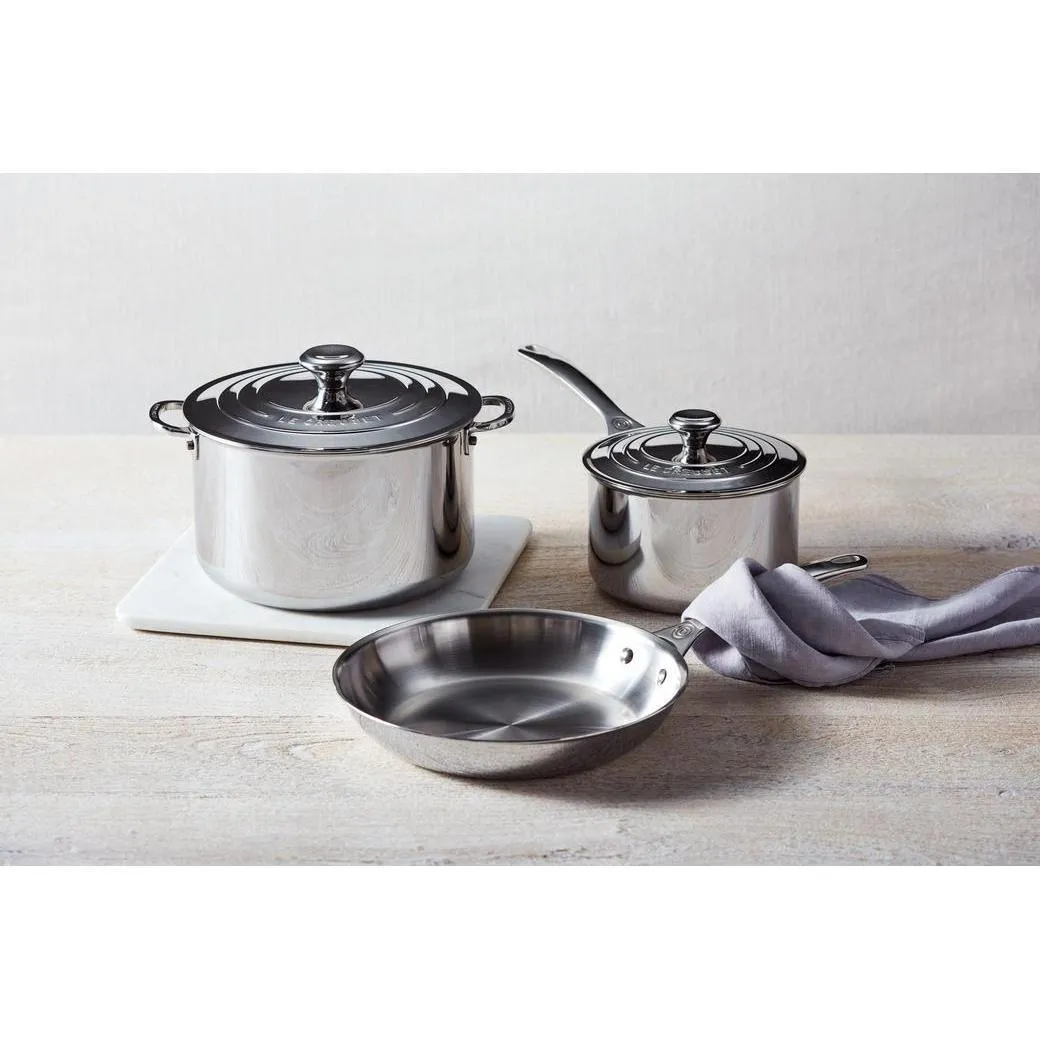 Le Creuset 5 Piece Stainless Steel Cookware Set