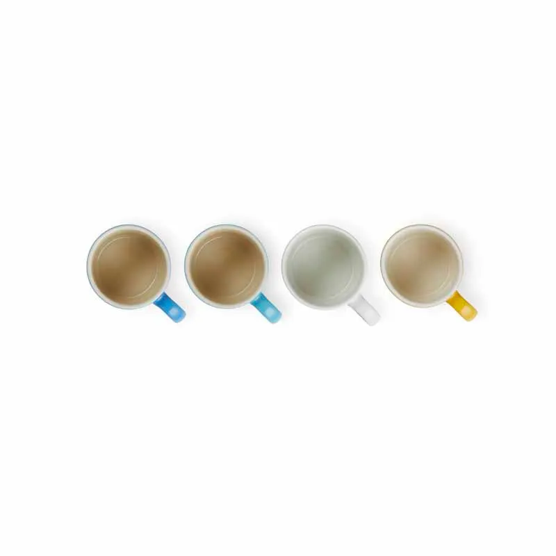 Le Creuset Riviera Espresso Mugs 0.1L (Set of 4)