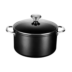 Le Creuset Toughened Nonstick PRO Stockpot with Glass Lid, 6.3-Quart