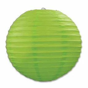 Light Green Paper Lanterns - 3 Pack (9 ½" Diameter)