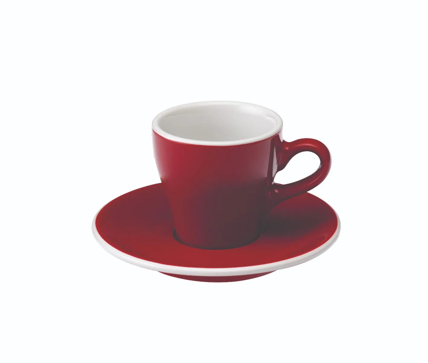 Loveramics Tulip Style Espresso Cup & Saucer - Red (2.7oz/80ml)