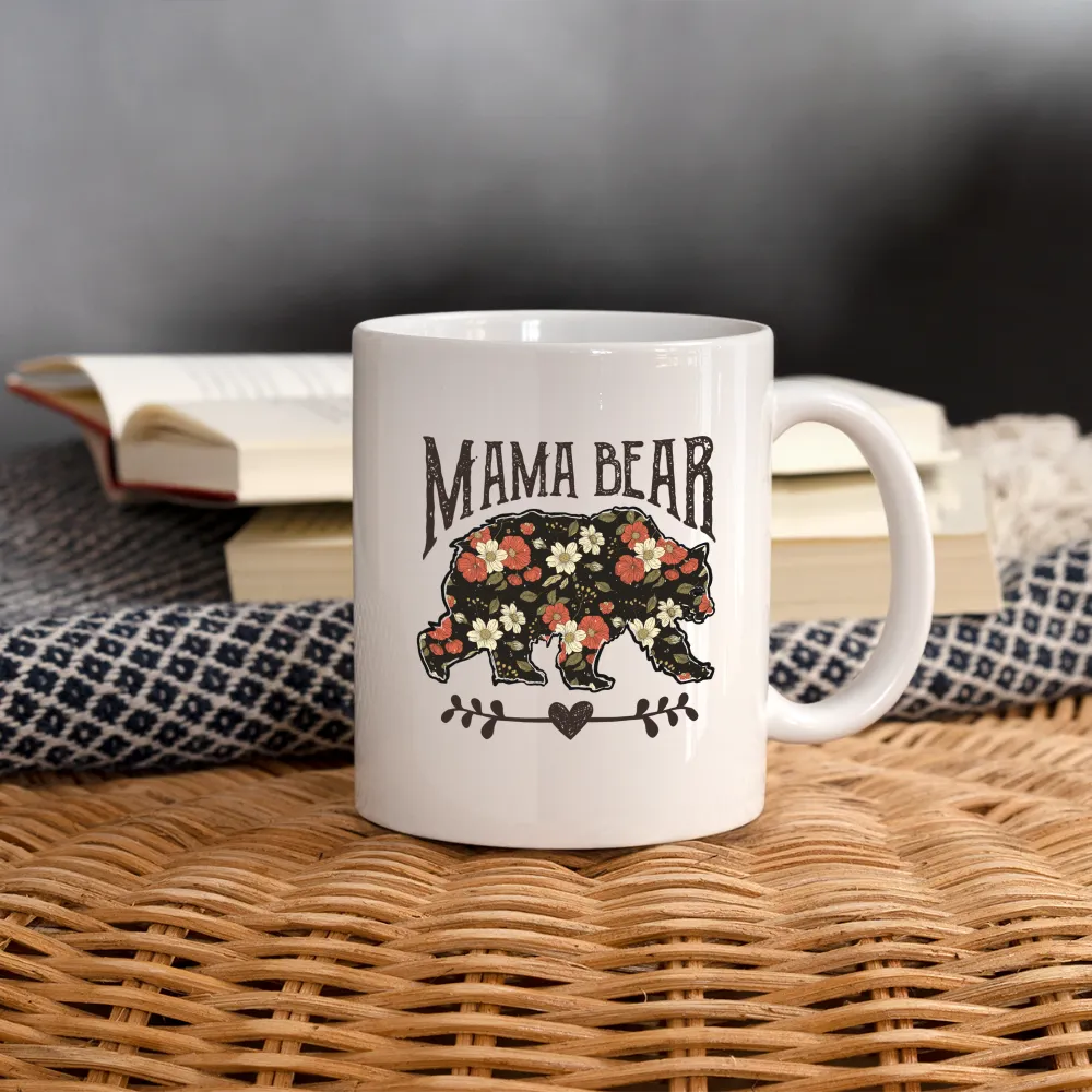 Mama Bear Floral Coffee Mug