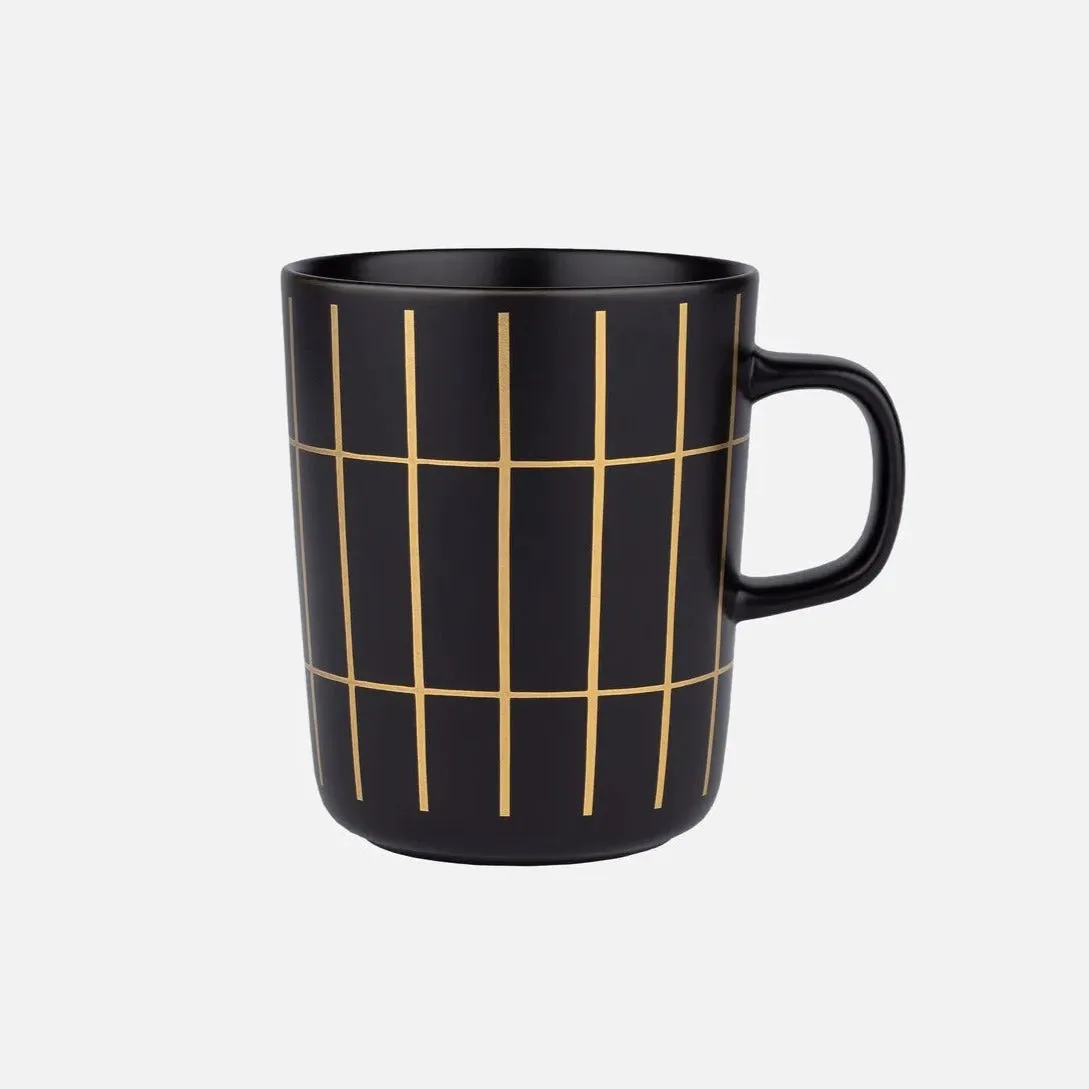 Marimekko Matte Black Tiiliskivi Mug, 2.5 dl