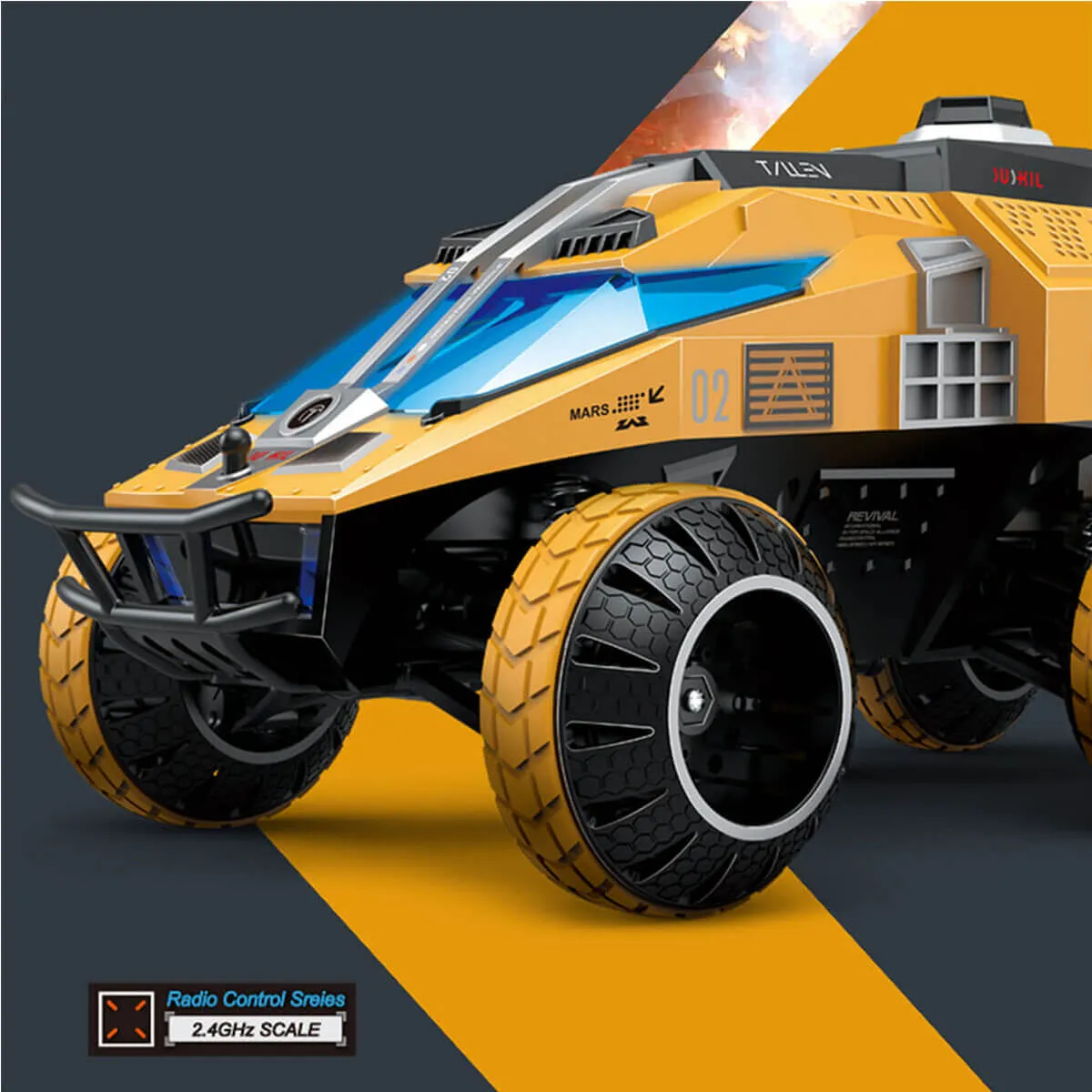 Mars Detecting RC Car 1/12 RC Rock Crawlers 6WD Remote Control Truck w/ Hidden Lift Water Bomb Shooting