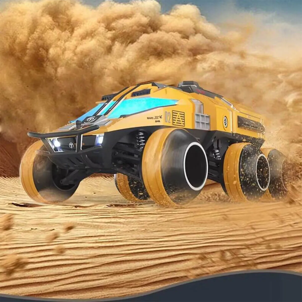 Mars Detecting RC Car 1/12 RC Rock Crawlers 6WD Remote Control Truck w/ Hidden Lift Water Bomb Shooting