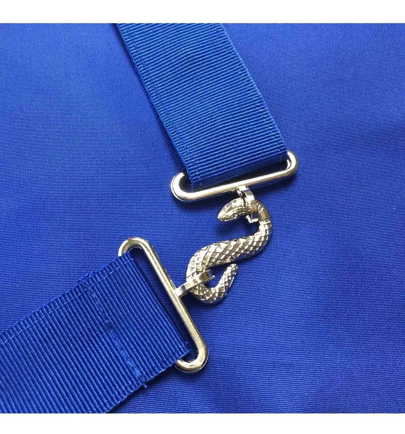 Marshal Blue Lodge Officer Apron - Royal Blue with Wreath