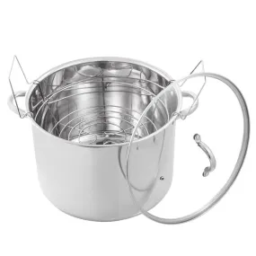 McSunley Stainless Steel Canner 14.25 in. 21.5 qt Silver