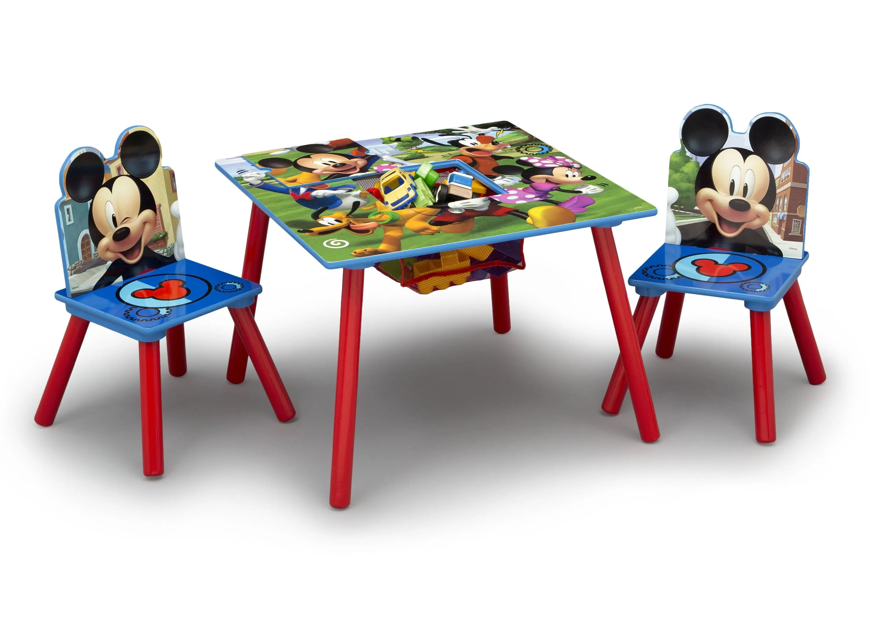 Mickey Mouse Kids Table and Chair Set with Storage