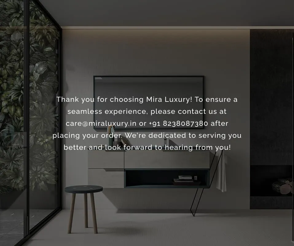 MIRA Luxury Nitya 24" Smart Mirror with LED Lighting, Motion/Hand Wave/Touch Sensor, and Bathroom-Proof Design