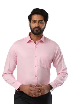 Monti - Baby Pink Formal Shirts for Men | Ariser