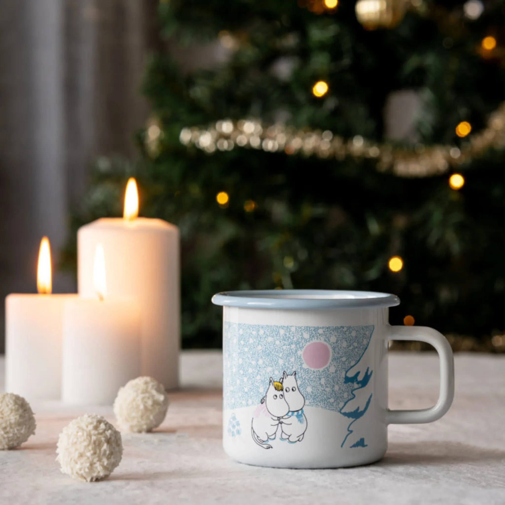 Moomin Enamel Mug - Let It Snow