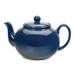 Navy Stoneware Teapot, 6 cup