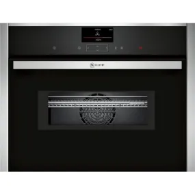 Neff C27MS22H0B N 90 Built-in compact oven with microwave function 60 x 45 cm Stainless steel