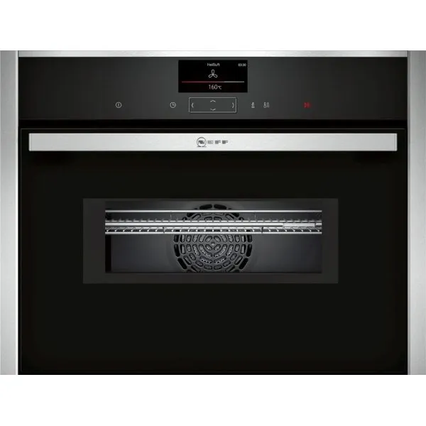 Neff C27MS22H0B N 90 Built-in compact oven with microwave function 60 x 45 cm Stainless steel