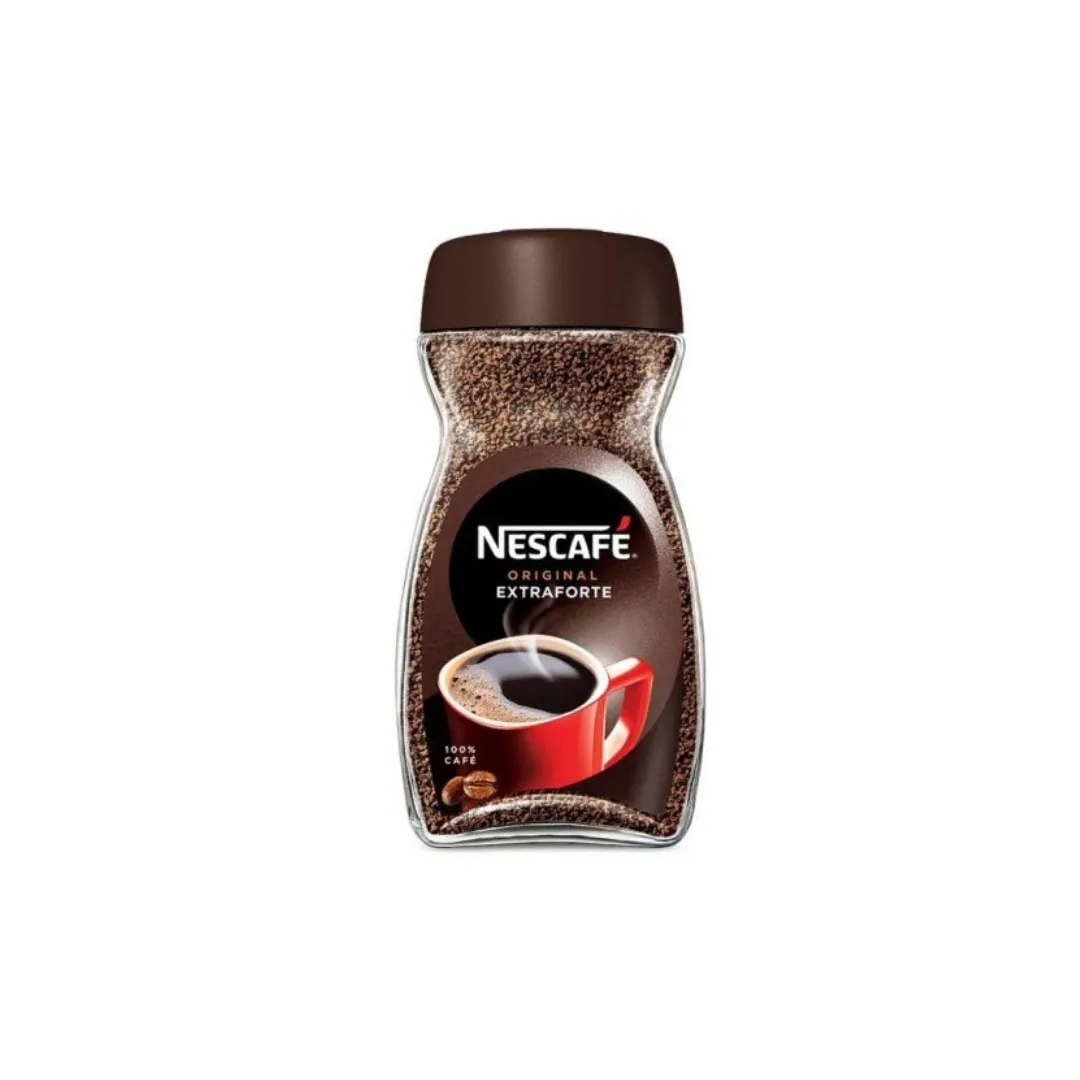 Nescafe Original Extra Forte Ground Coffee – 230g Bottle of Extra Strong Coffee Grounds