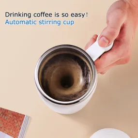 New Automatic Magnetic Self Stirring  Stainless Steel Coffee Milk Mixer Cup