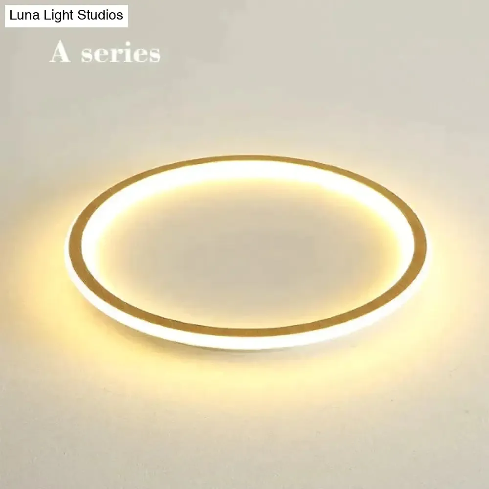 New modern black,white ultra-thin led ceiling light rectangular, round bedroom lamp living room lamp led ceiling lamp