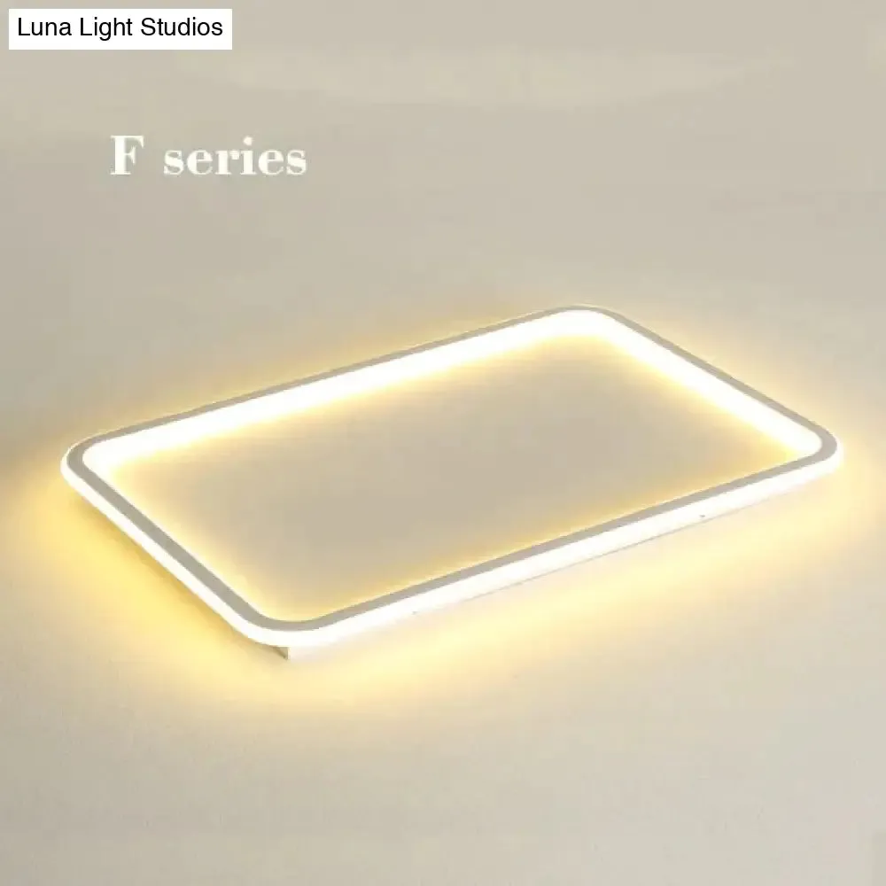 New modern black,white ultra-thin led ceiling light rectangular, round bedroom lamp living room lamp led ceiling lamp