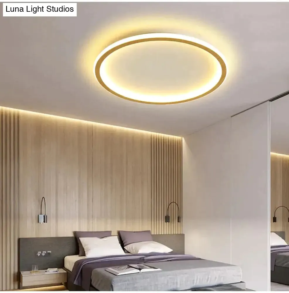 New modern black,white ultra-thin led ceiling light rectangular, round bedroom lamp living room lamp led ceiling lamp