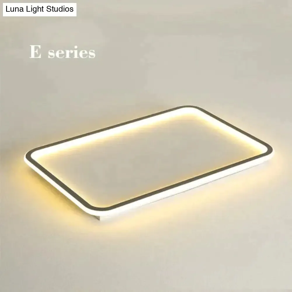 New modern black,white ultra-thin led ceiling light rectangular, round bedroom lamp living room lamp led ceiling lamp