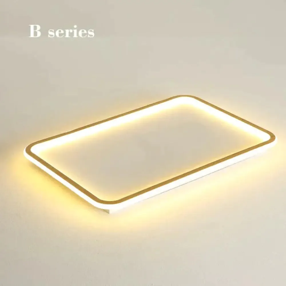 New modern black,white ultra-thin led ceiling light rectangular, round bedroom lamp living room lamp led ceiling lamp