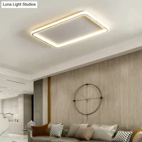 New modern black,white ultra-thin led ceiling light rectangular, round bedroom lamp living room lamp led ceiling lamp