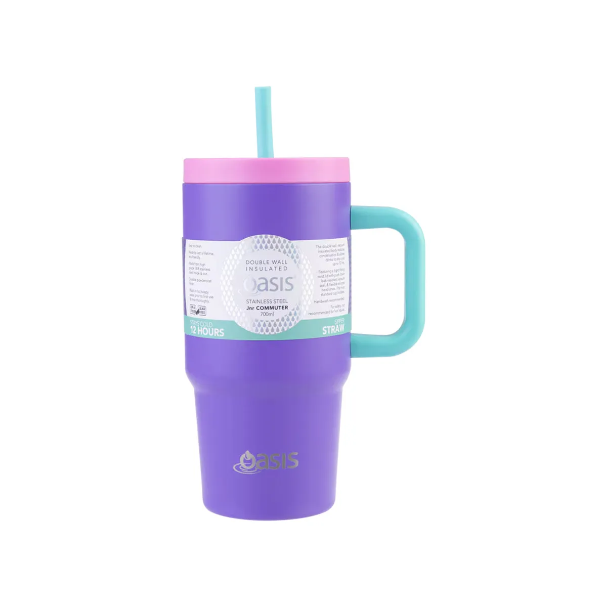 Oasis Junior Commuter Tumbler Purple 700ml