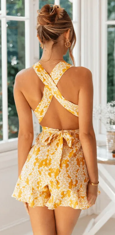 Open Back Suit Dress