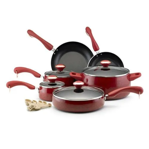 Paula Deen Signature Nonstick 15-Piece Porcelain Cookware Set