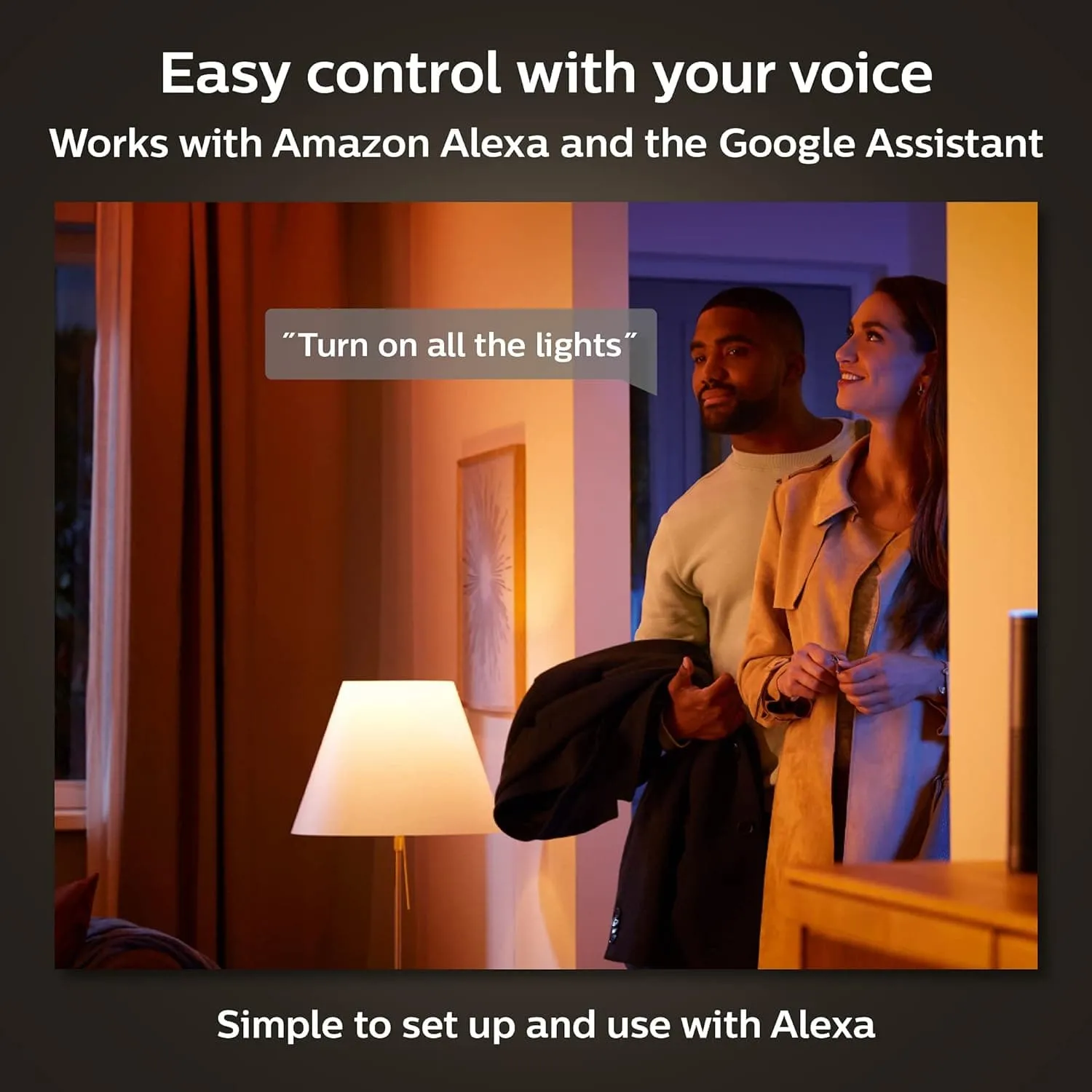 Philips Hue White Ambiance Smart Light Bulb [E14 Small Edison Screw] with Bluetooth. Works with Alexa, Google Assistant and Apple Homekit