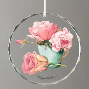 Pink Roses in Tea Cup