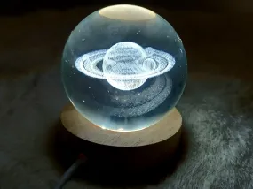 Planets 3D Print Glass Globe