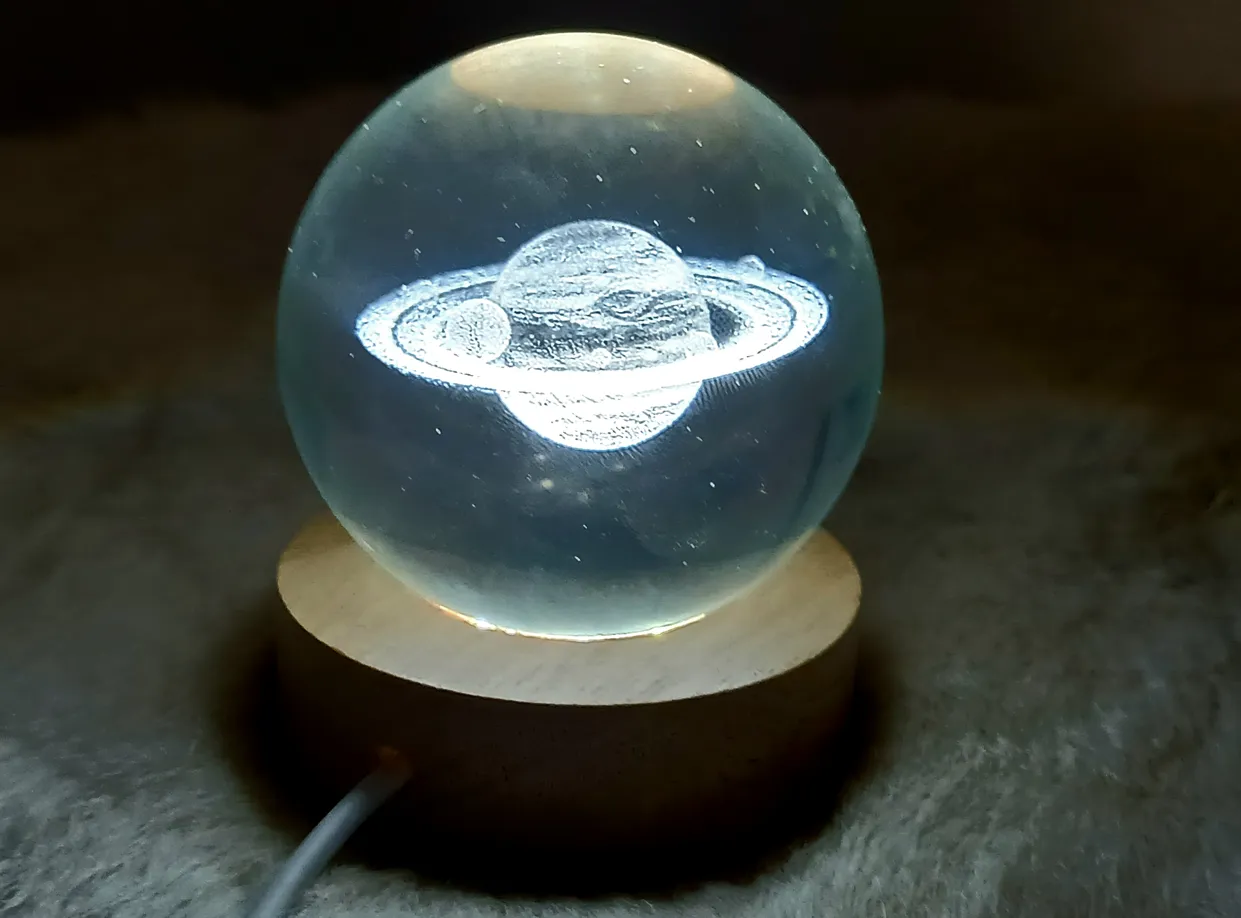 Planets 3D Print Glass Globe